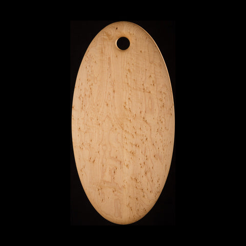 Large Oval Bird's-Eye Maple Cutting Board